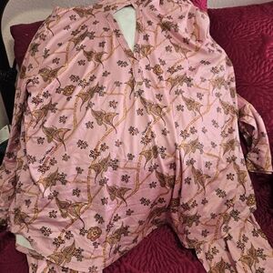 Pink Floral Patterned Dress